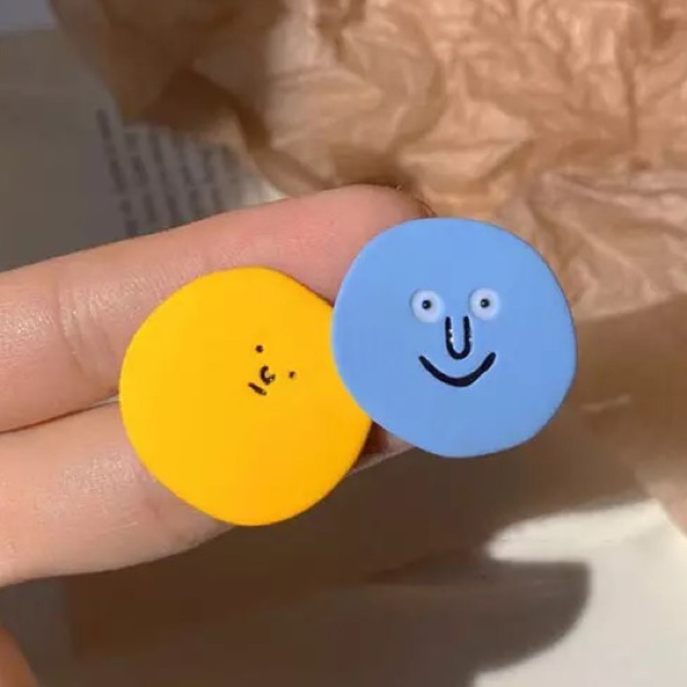 Cute Circle Face Earrings